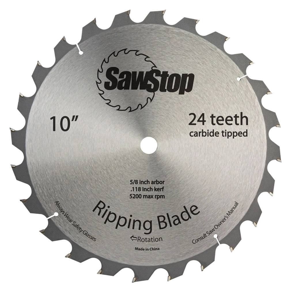 SawStop 10" 24-Tooth Ripping Table Saw Blade