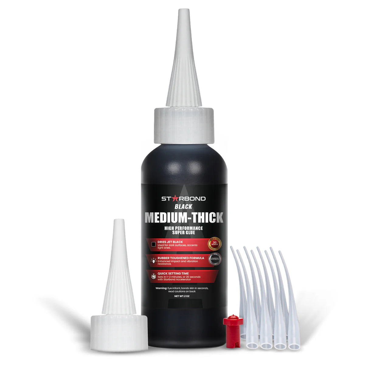 Starbond 2 oz. Black Medium-Thick Flexible Super Glue