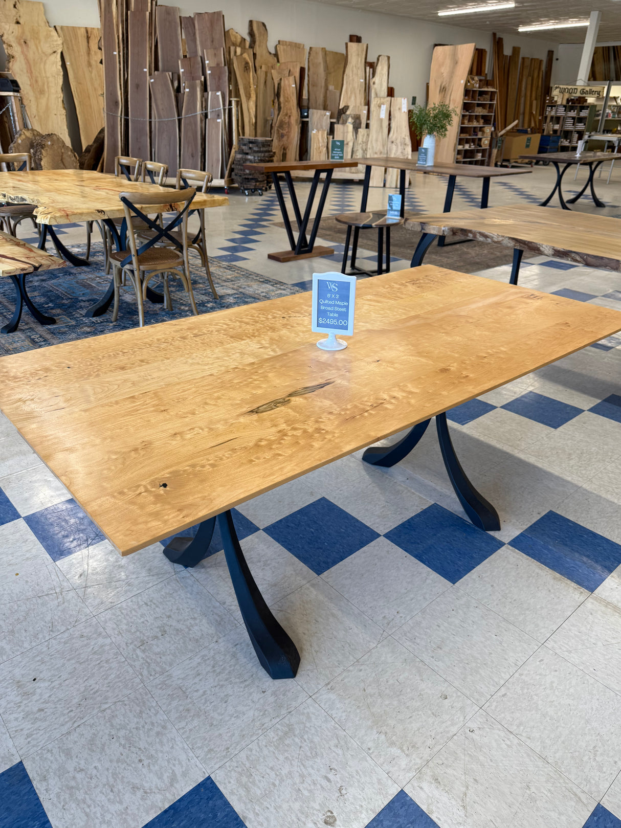 Broad Street Quilted Maple Dining Table
