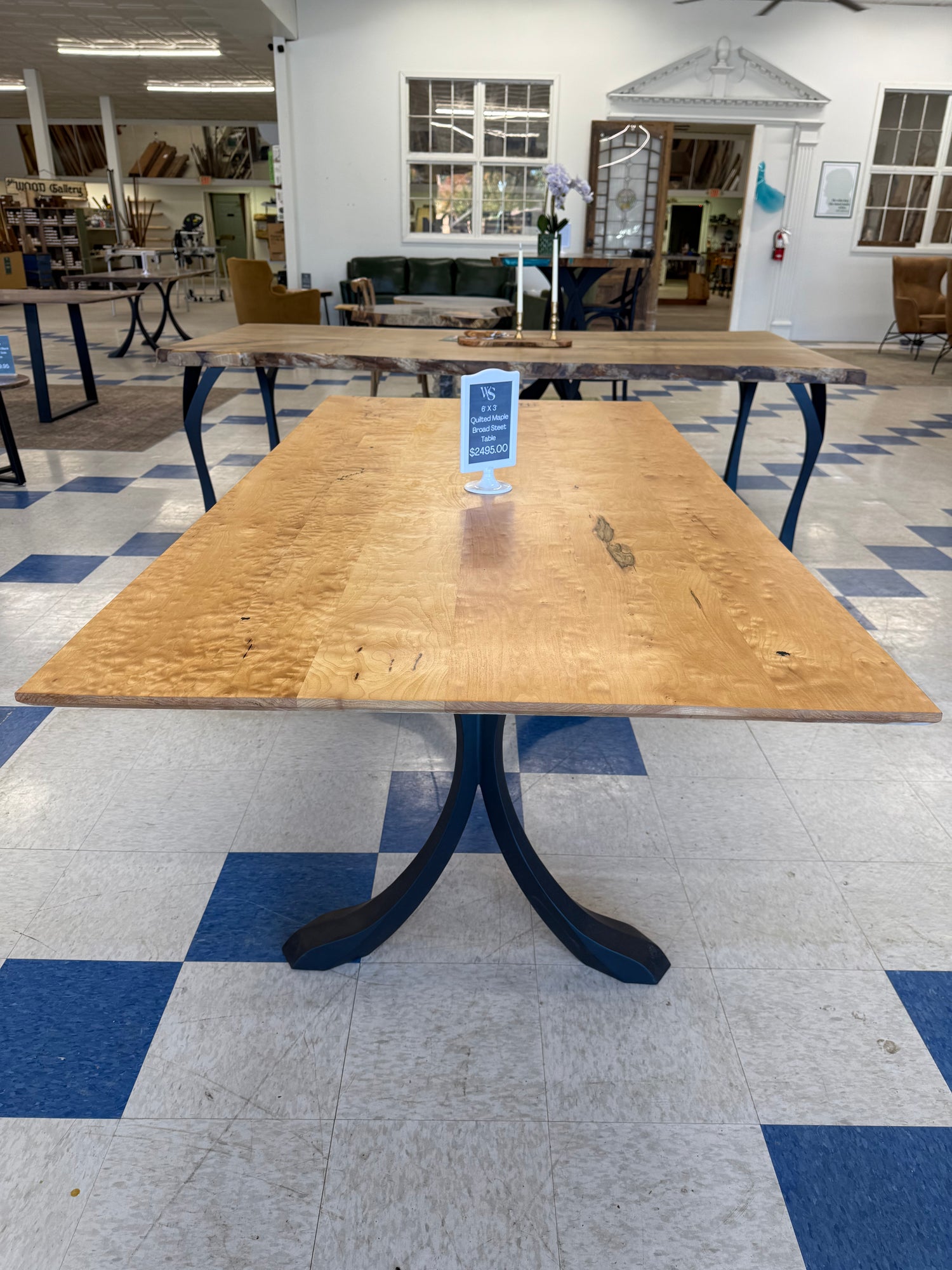 Broad Street Quilted Maple Dining Table