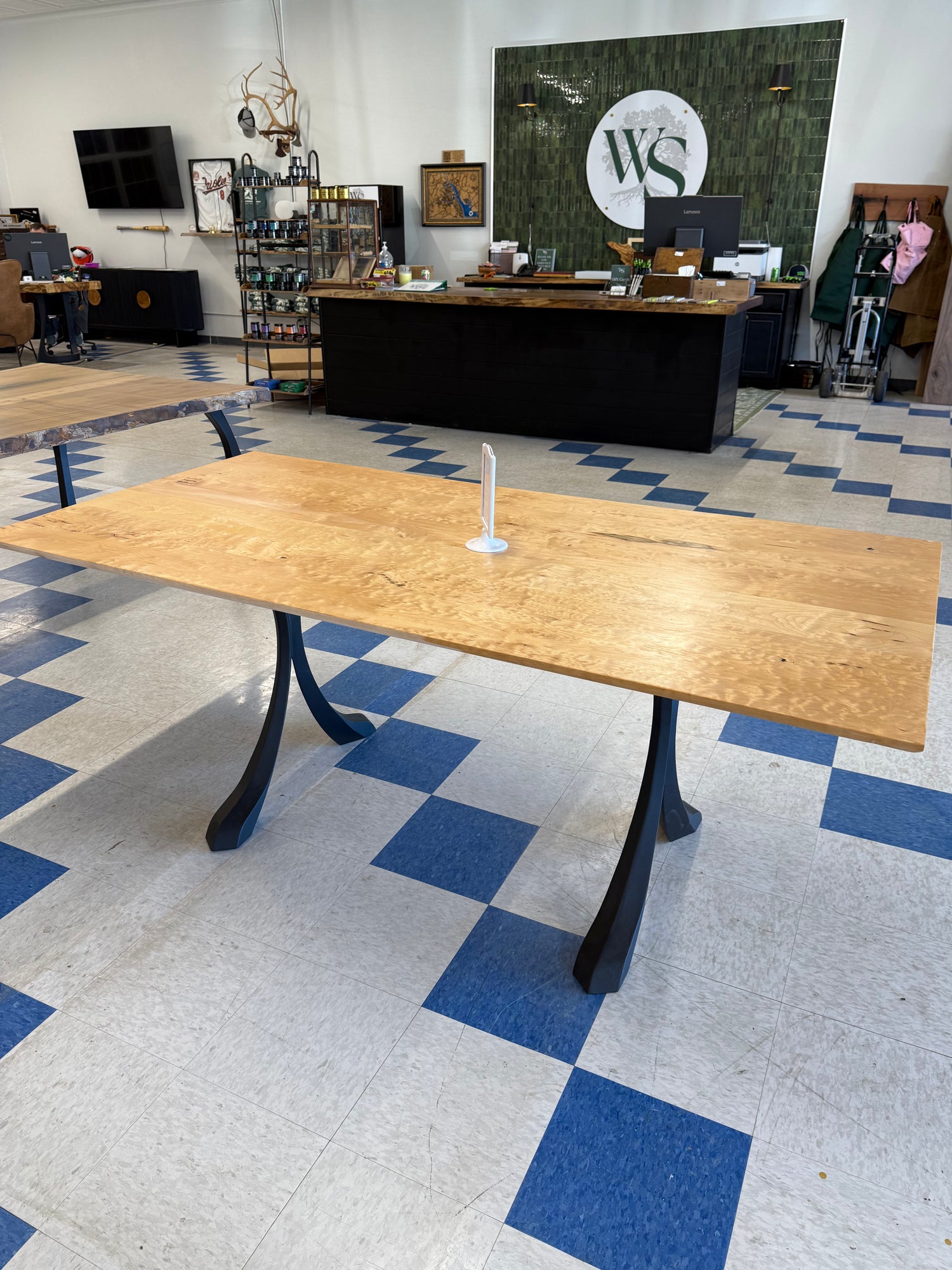 Broad Street Quilted Maple Dining Table