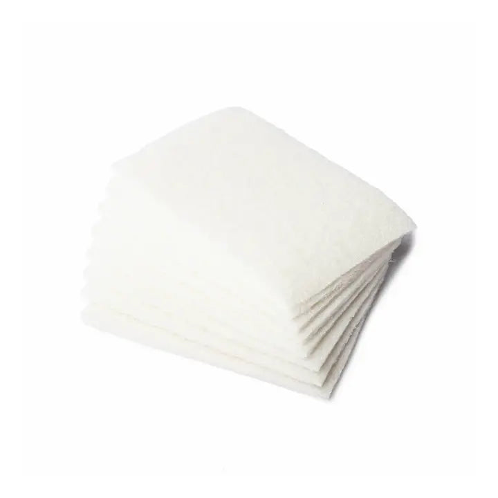 Carbo Fibratext Hand Pads 6"x9" White (Box of 10 Pads)