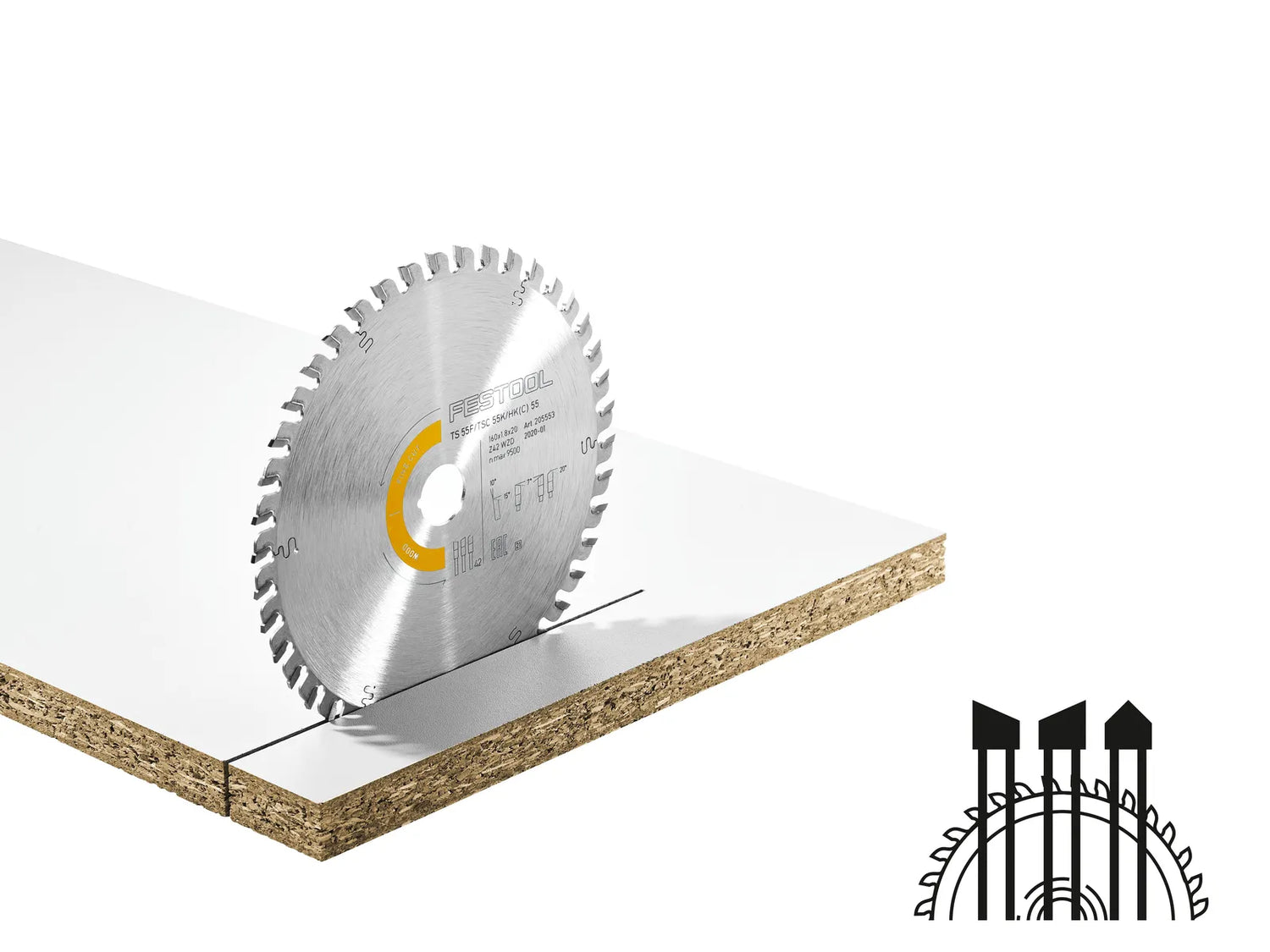 Festool Wood Fine Cut Saw Blade HW168x1,8x20 WD42