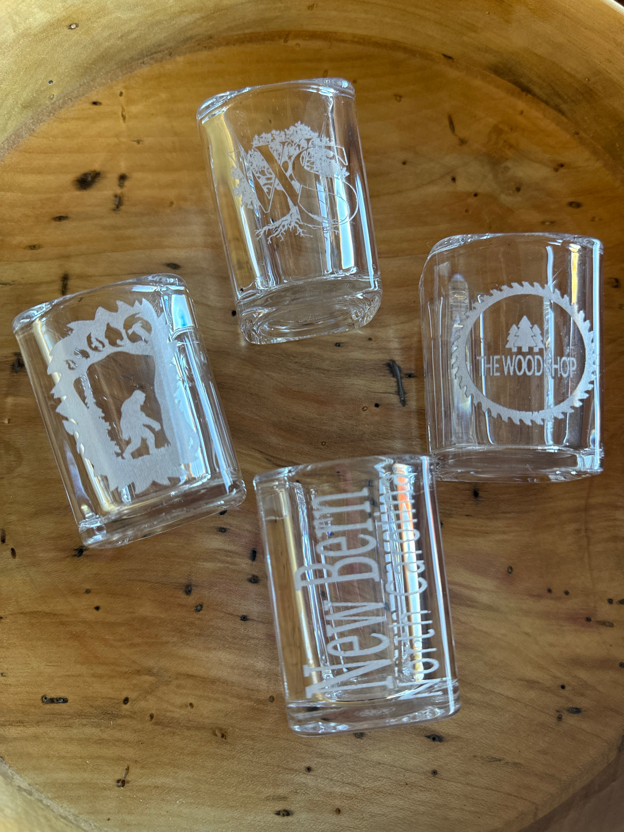 Limited Edition Shot Glass Set of Four - Wood Shop