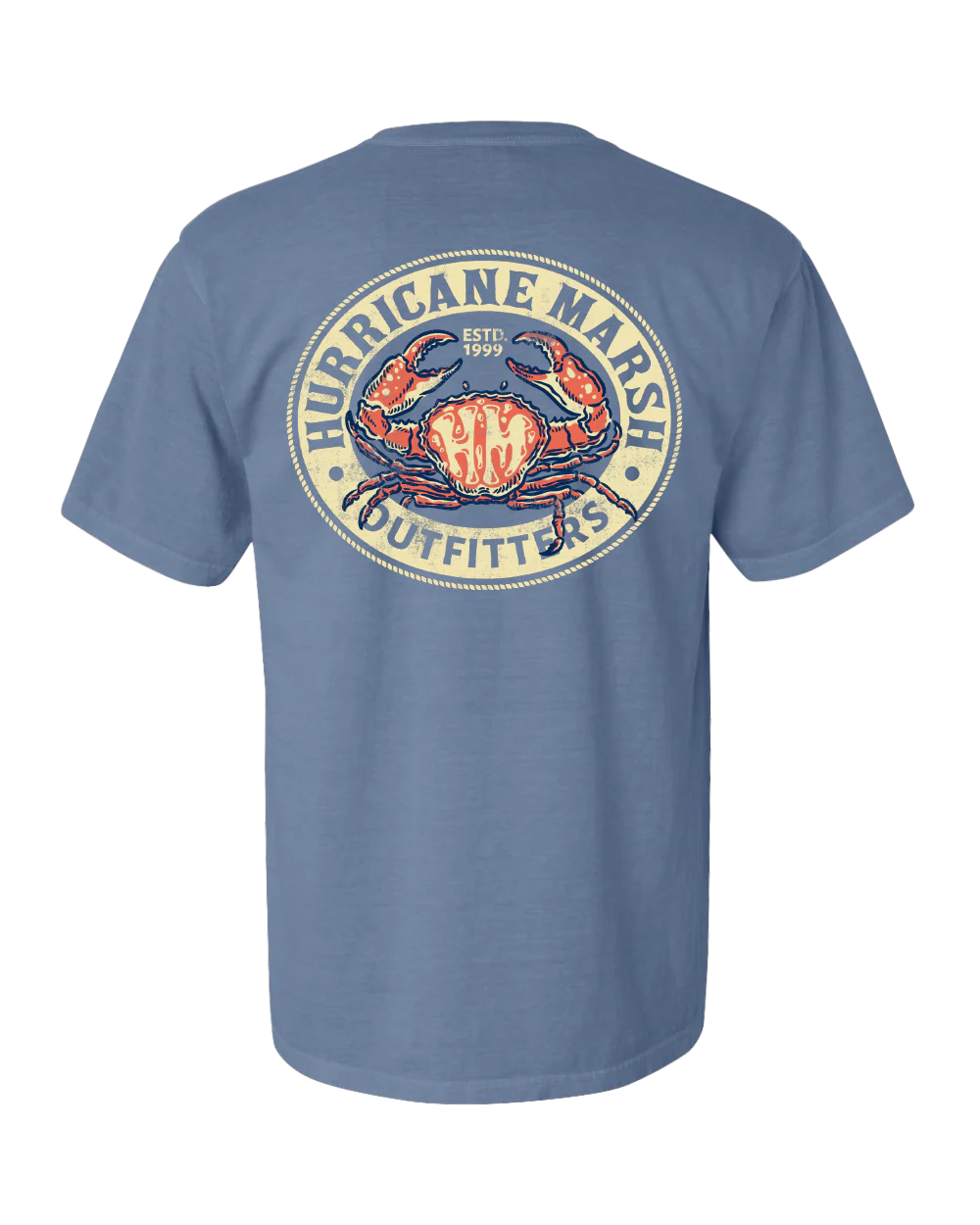 Coastal Crab Short Sleeve T-Shirt Hurricane Marsh