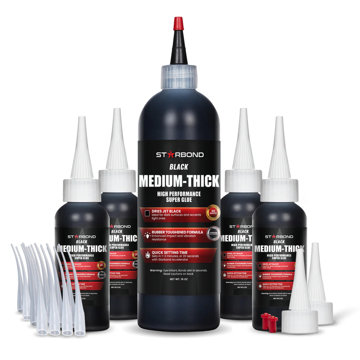 Starbond 16 oz. Black Medium-Thick Flexible Super Glue