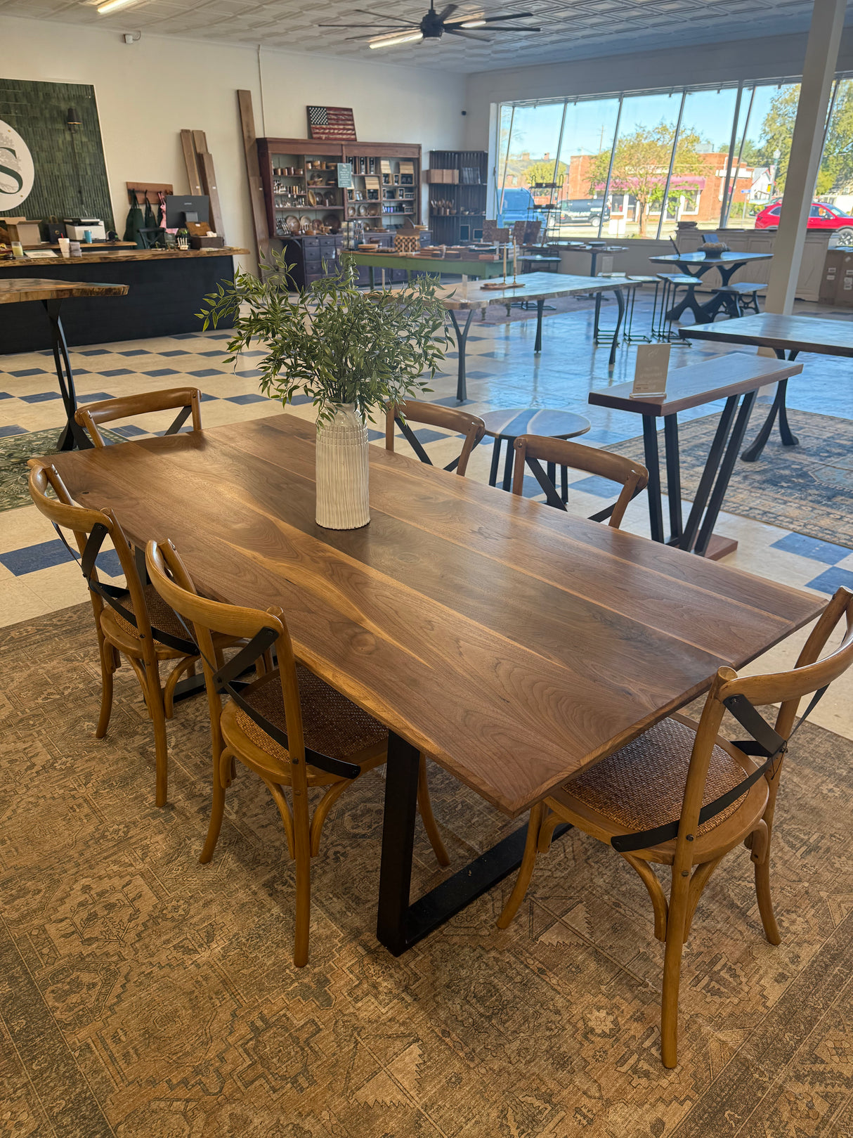 Broad Street Dining Table - Black Walnut