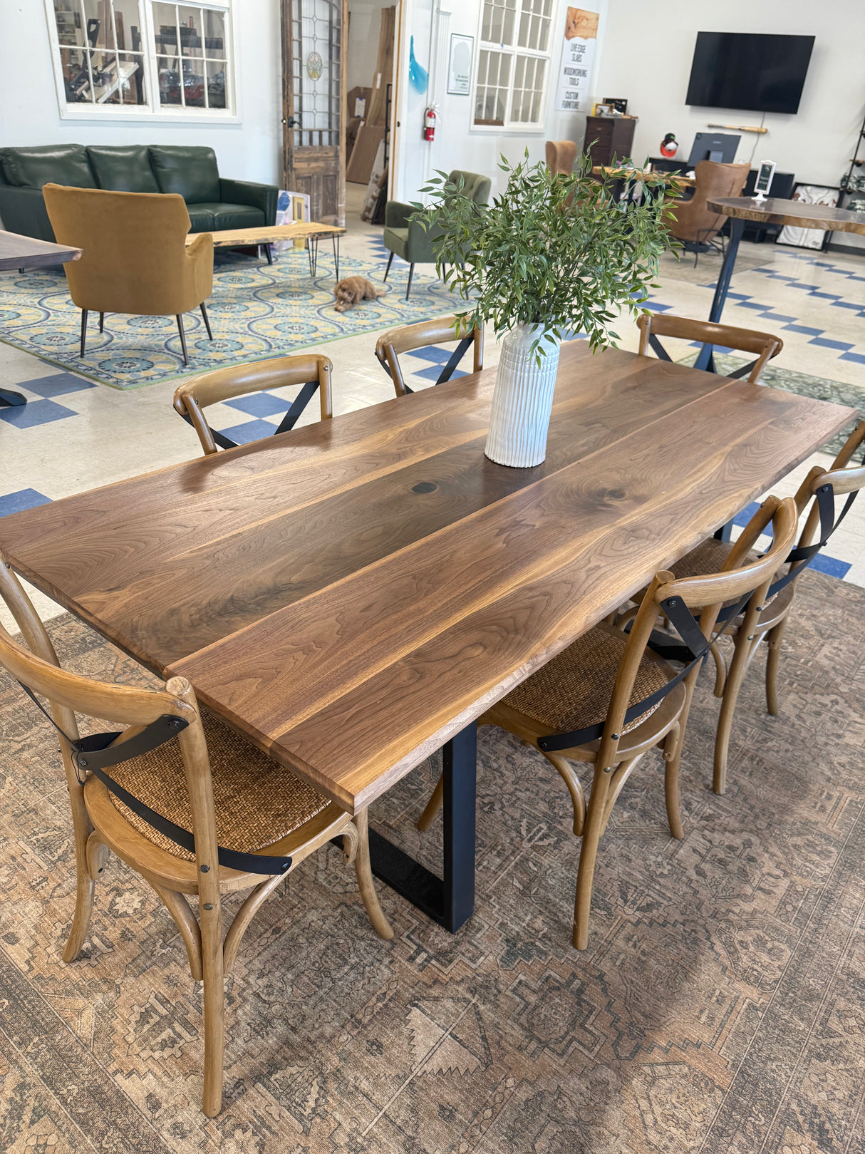 Broad Street Dining Table - Black Walnut