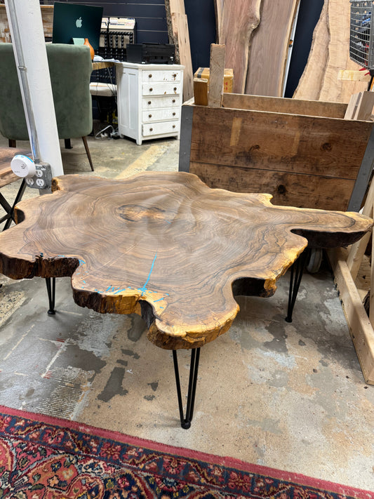 English Walnut Cookie Coffee Table