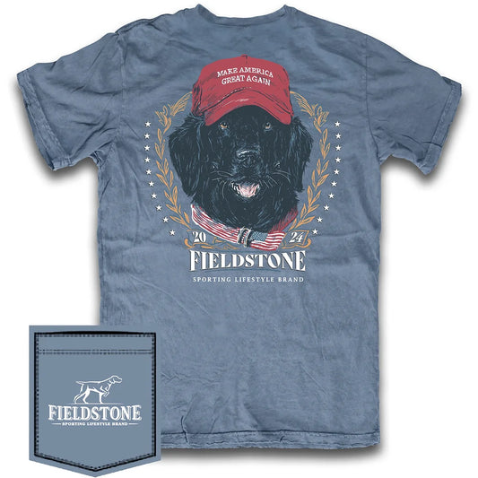 Lab with Red Hat Fieldstone T-Shirt